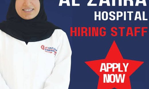 Hiring In Al Zahra Hospital Dubai(08+ Pos)